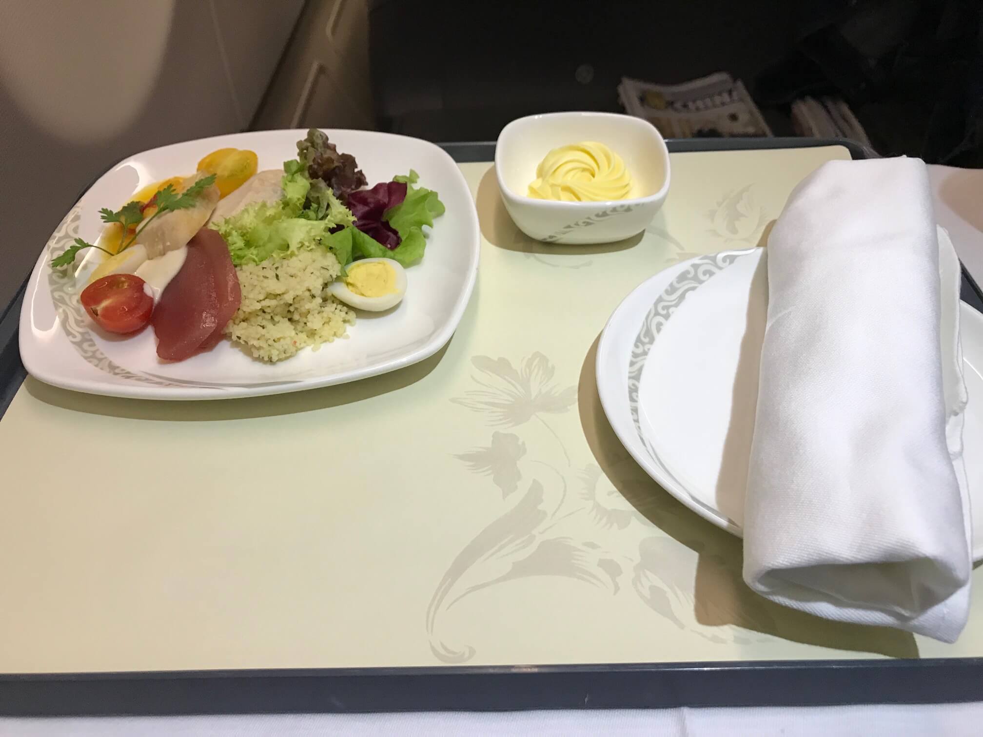 機内食　サラダ